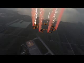 Gold knight demonstration team at cape girardeau regional airfest