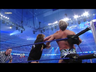 [wrestling museum]wwe wrestlemania 25 3on1 handicap match chris jericho vs roddi piper & jimmy snuka & ricky steamboat hd