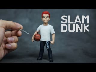 Sculpting sakuragi hanamichi (slam dunk ) polymer clay tutorial 슬램덩크 강백호 만들기