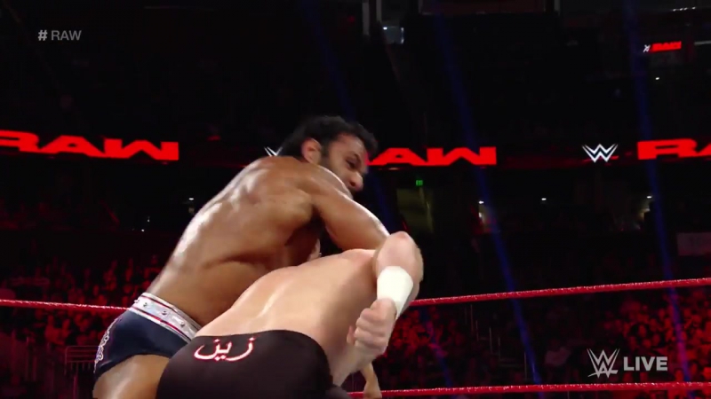 Sami zayn vs jinder mahal raw, april 3, 2017
