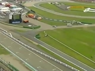 F1 gp deutschland 2000 jenson button unfall in der boxengasse