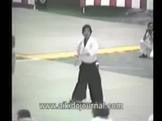 Yoshimitsu yamada at the 1986 japan aikido demonstration