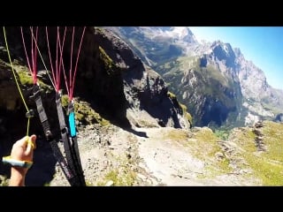 Спидфлай в швейцарии ( silberhorn hike fly 2015 )