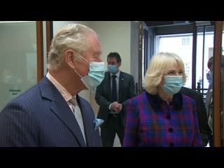 Prince charles and duchess of cornwall visit queen elizabeth hospital in birmingham