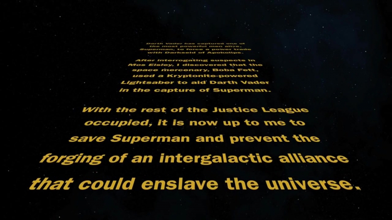 Batman vs darth vader alternate ending super power beat down