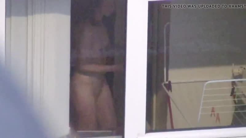 Window voyeur teen neighbour all naked doing her laundry