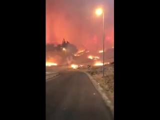 Wildfire in erice, sicily (s italy) yesterday, august 7! video peppe spagnolo via cirobisi giuseppe