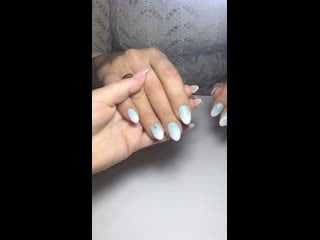 Американский маникюр sns без уф лампы