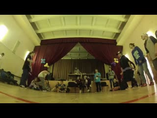 Anna vs kazu (pre bgirl 1x1 | mirodrom 2014) #bboy #bgirl #breakdance
