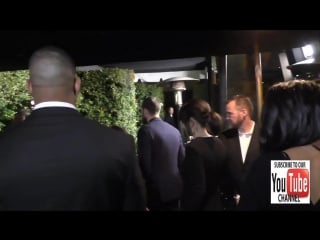 Jamie dornan and amelia warner arrives to madeo restaurant in west hollywood