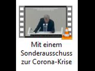 Mit einem sonderausschuss zur corona krise