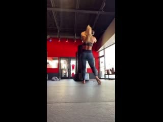 Slim blonde girl