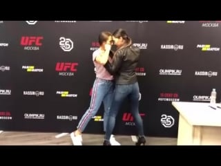 Joanna jędrzejczyk vs justyna graczyk ufc moscow face off