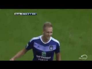 Anderlecht kortrijk 5 1 lukasz teodorczyk goal jupiler league 7 08 2016