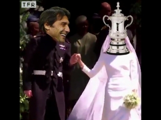 Congratulations to the happy couple on their special day, chelseafc and the fa cup 🔵🏆