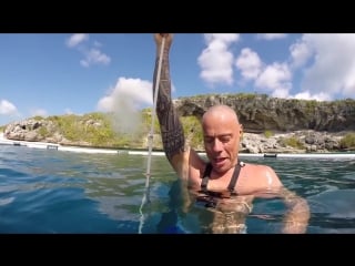 Stig pryds deepest freedive in deans blue hole