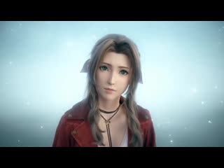 Cloud hears sephiroth's voice and when he turns towards the direction of the sound aerith is right there