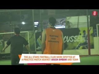 Ranbir and team asfc at football practice