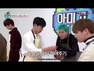 Shownu doing little things & assisting the boys even for the smallest tasks is too precious indeed best leader