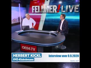 Spannend herbert kickl im grossen fellner! live interview!