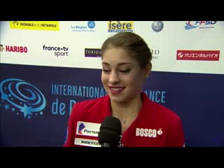 Alena kostornaia interview after her fs win