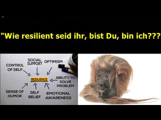 "wie resilient seid ihr, bist du, bin ich? …