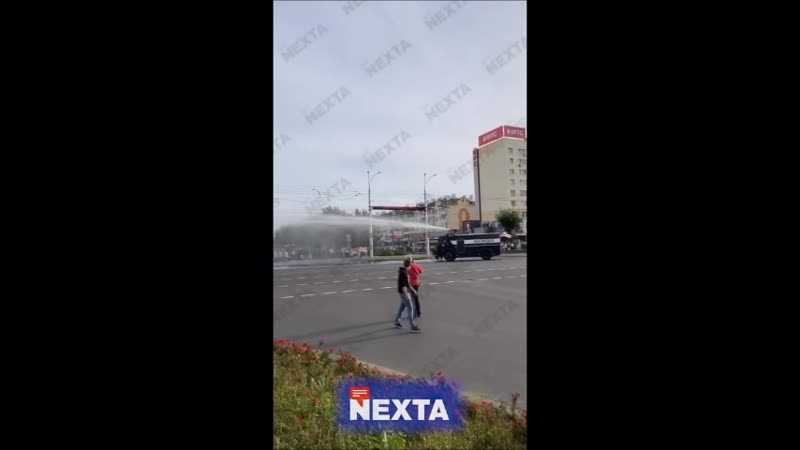 Менты разгоняют шабаш обезьян в бресте
