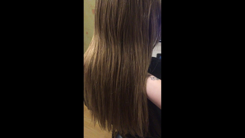 До кератина тусклые и сеченные волосы (