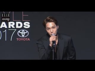 [video] 171103 #exo #kai "super k pop group" @ elle style awards