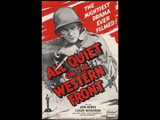 All quiet on the western front (sin novedad en el frente), 1930 dir lewis milestone