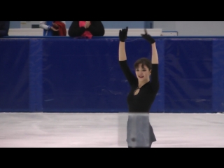 [08/09/2018] open skates evgenia medvedeva short program (orange colored sky by natalie cole)