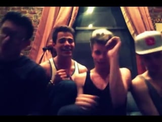 Max ryder, jake bass, ricky roman, and levi karter sing nsync