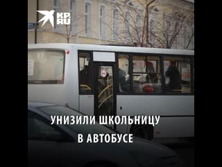 Кондуктор с пассажирами унизили школьницу в автобусе