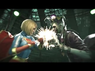 Injustice 2 supergirl vs joker all intro outro, clash dialogues, super moves