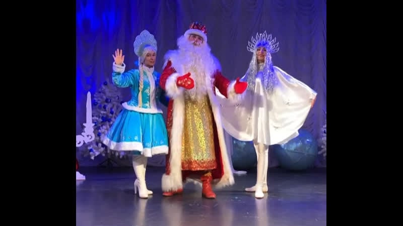 Дед мороз, снегурочка, снежинка