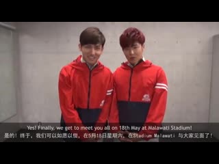 7년 전 오늘의 동방신기 tvxq! live world tour catch me in kuala lumpur greeting message 130508