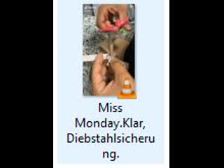 Miss monday klar, diebstahlsicherung