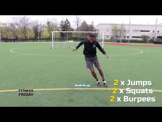 Jumps, squats and burpees fitness friday1