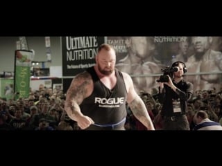 2017 rogue record breaker 100lb=45,4кг over highbar hafthor björnsson