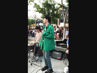 [29 06 18] n flying fake love (hweseung) @ off to flying hongdae busking