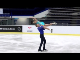 Poluianova anastasia / sopot dmitry (rus) | pairs short program | ostrava 2018