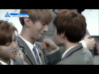 Woodam to jisung hyung promise me youll debut, ill always support you 박우담 윤지성 parkwoodam yoonjisung