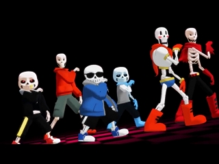 [mmd undertale] sexy skeletons talk dirty to me