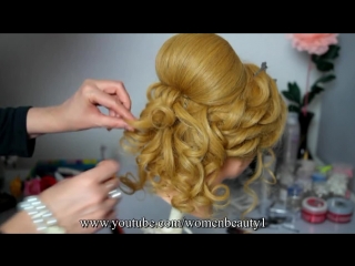 Romantic hairstyle for long hair романтическая прическа для длинных волос