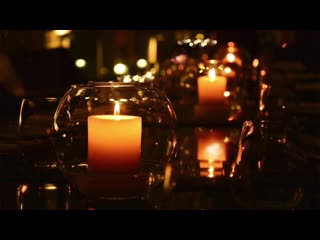 Flickering candles burning autumn sleep reading ambience sound