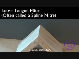 Loose tongue mitre (splined mitre) how to cut by hand
