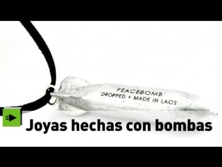 Joyas hechas con bombas