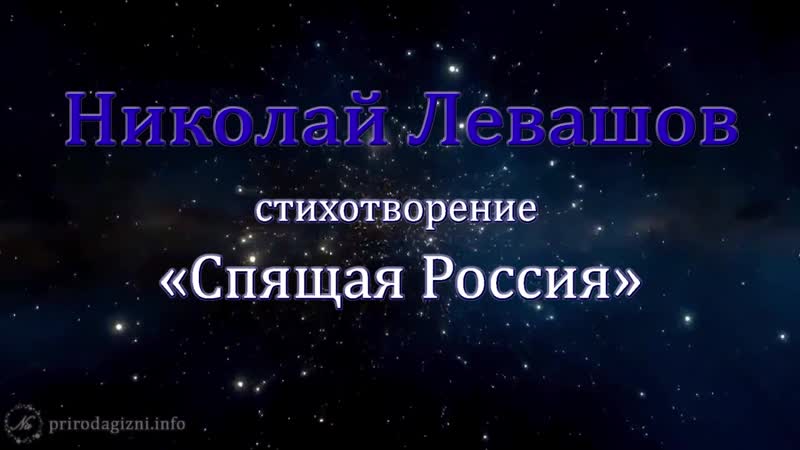 Николай левашов стихотворение «спящая россия»