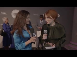 A brief interview with essie davis on the 2016 bifa black carpet