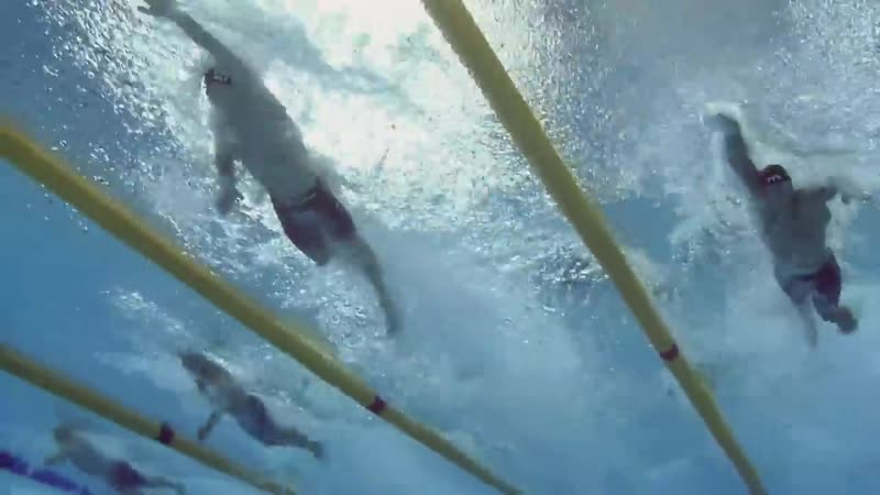 Rio 2016 4 x 100 freestyle relay underwater camera